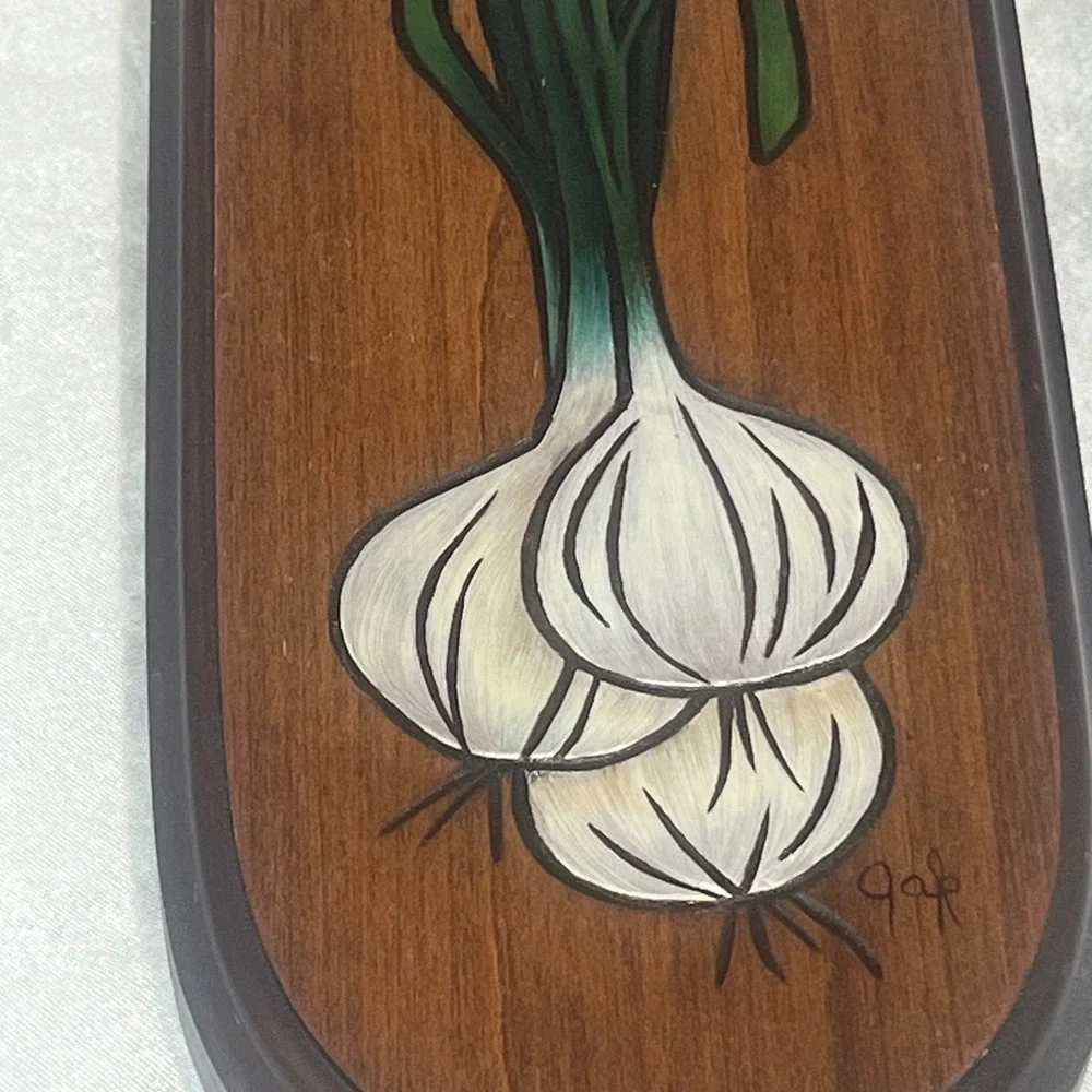 Vintage retro wood country kitchen signs veggie folk 9
